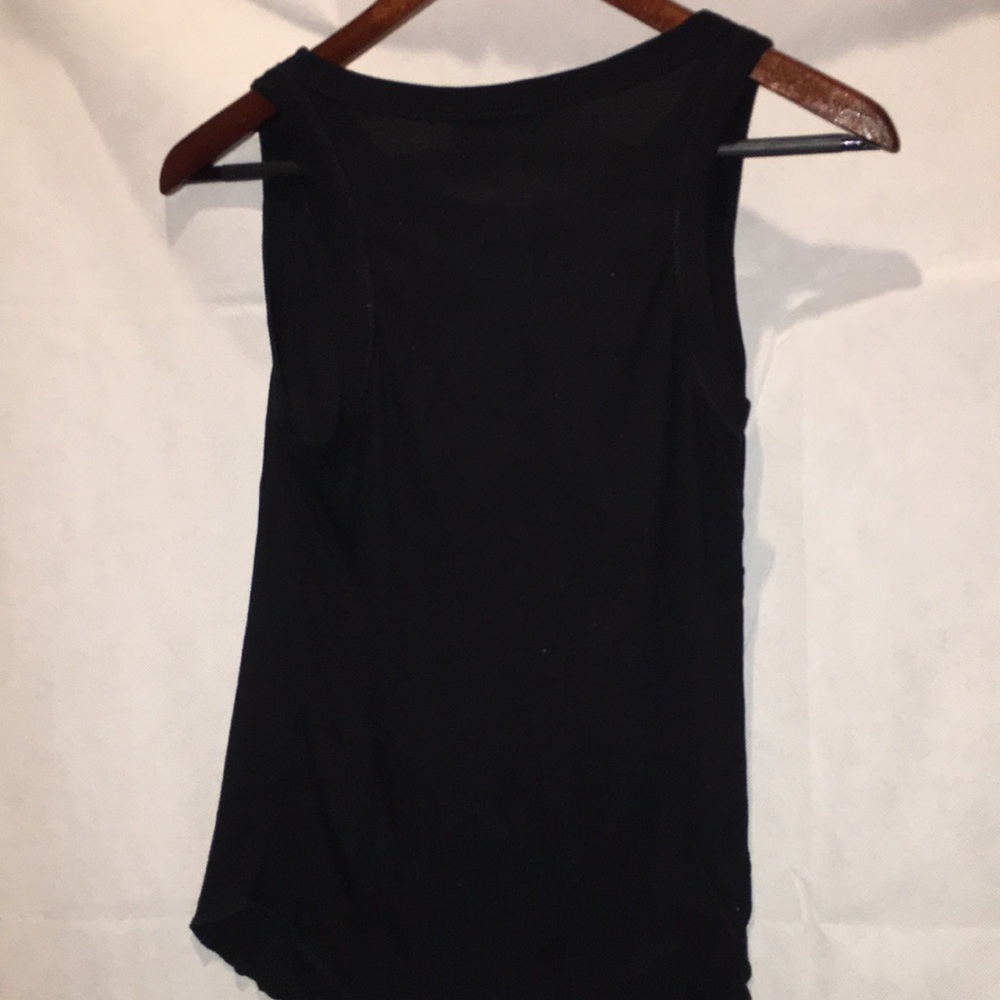 Zara Ribbed Black Tank Top | Size M - Picture 4 of 4